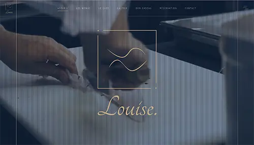 Capture d’écran du site vitrine Restaurant Louise